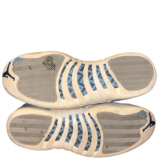 Air Jordan 12 Retro Grey University Blue High-Top Sneakers Shoes 12 - Picture 7 of 7